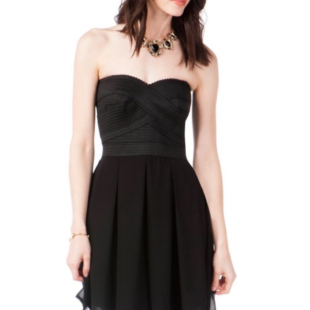 Jun & Ivy Strapless Mini Dress